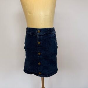 Feather 4 Arrow Navy Button-Down Kids Skirt